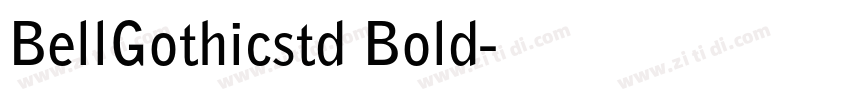 BellGothicstd Bold字体转换